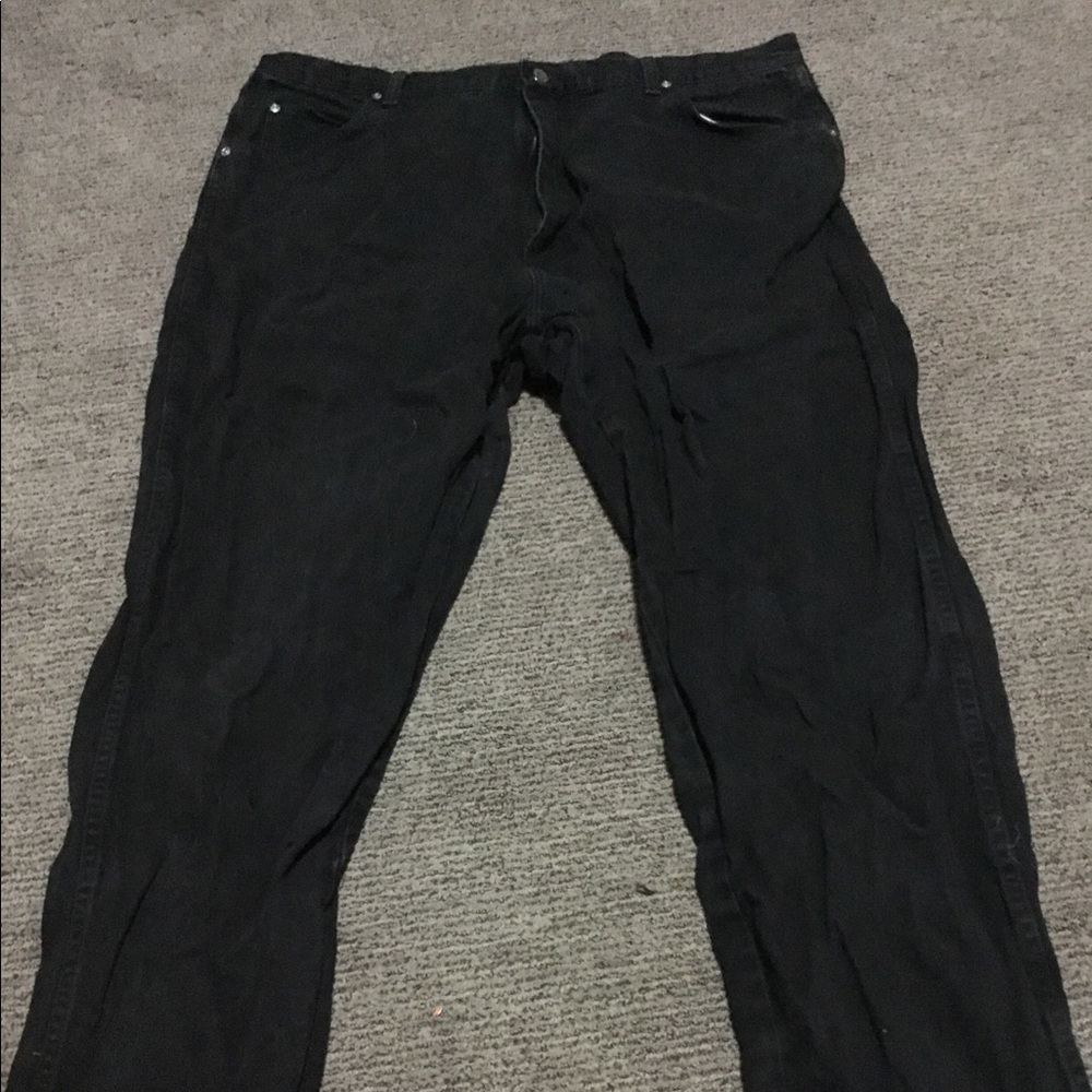 Men’s Wrangler Straight Fit Black Jeans